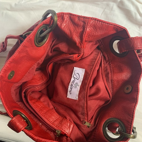 Red braciano purse/hand bag - Picture 3 of 3